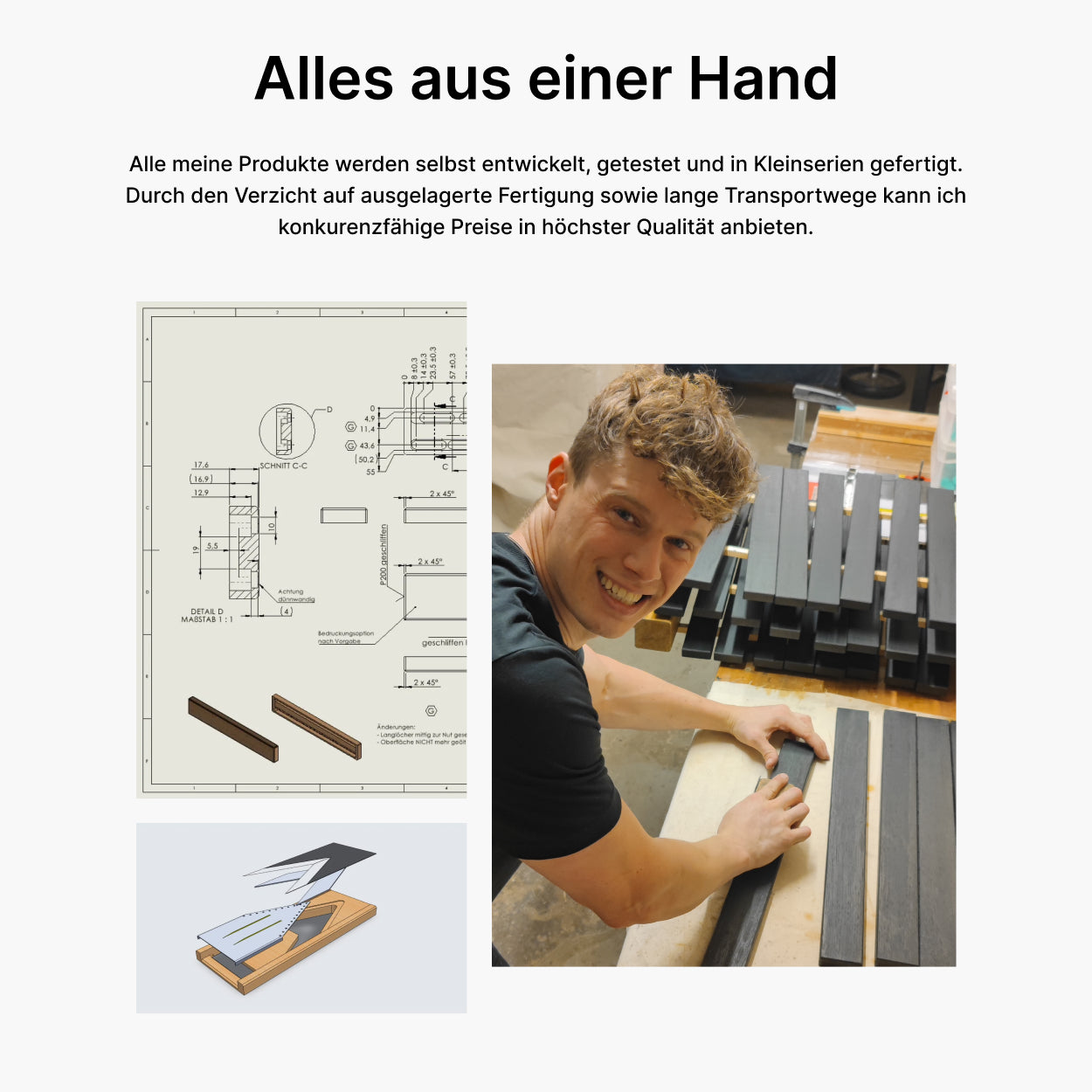 Magnet Messerleiste Eiche